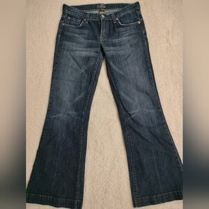 Fossil Medium Rinse Faded Flare Jean Size 27 Short